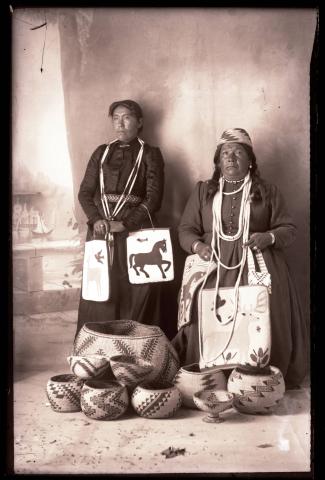 Pit River Indians two women with basket hats - CSU.jpeg